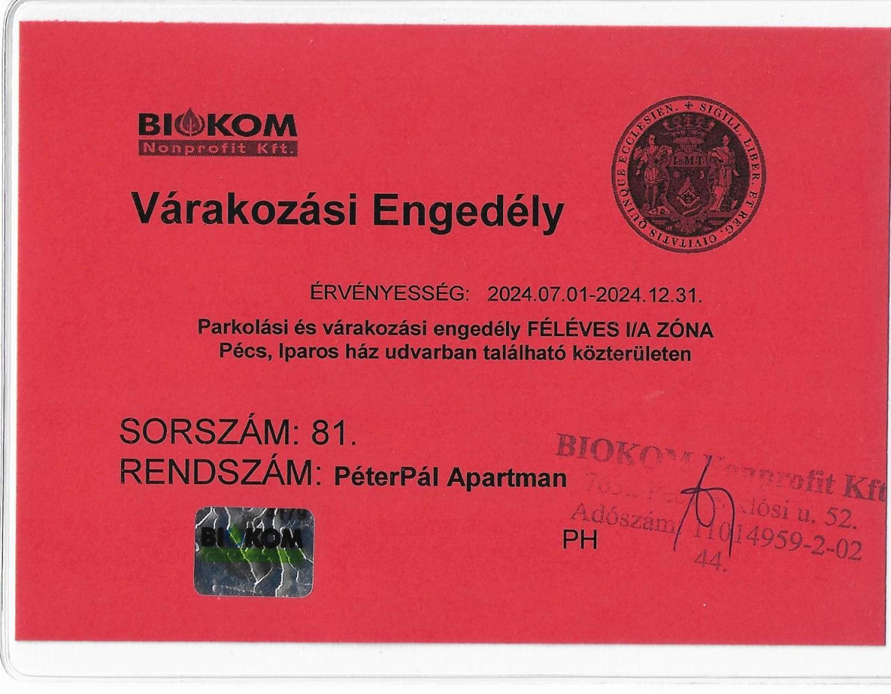 Peterpal Apartman Pecs Exterior photo